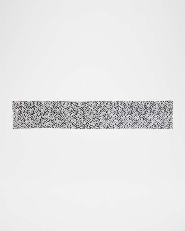 Dalmatian Jacquard Wool & Mohair Scarf